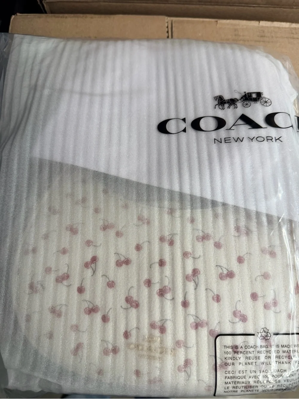 COACH Emily Shoulder Bag With Cherry Print